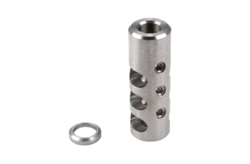 Image of Kexuan Muzzle Brake Recoil Compensator for AR-10 .LR 308, 5/8inx24 thread,, Stainless Steel, MZ-01-02-SS