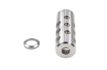 Image of Kexuan Muzzle Brake Recoil Compensator for AR-10 .LR 308, 5/8inx24 thread,, Stainless Steel, MZ-01-02-SS