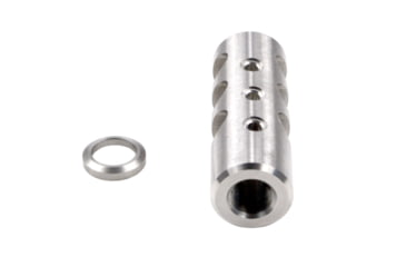 Image of Kexuan Muzzle Brake Recoil Compensator for AR-10 .LR 308, 5/8inx24 thread,, Stainless Steel, MZ-01-02-SS
