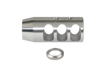 Image of Kexuan Muzzle Brake Recoil Compensator for AR-10 LR 308 5/8inx24 thread, Stainless Steel, MZ-02-02-SS