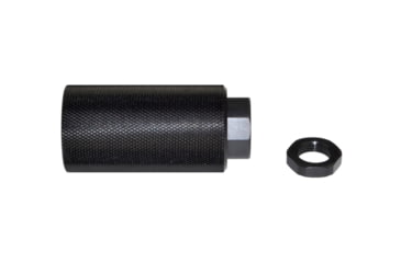 Image of Kexuan Muzzle Brake with Sound Redirect Option for AR-10 LR .308/7.62 NATO, 5/8inx24 thread, Steel with Black Phosphate Finish, MZ-04-02-B