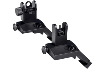 Image of Kexuan Rapid Transition 45 degree Offset Flip-Up Sights, Aluminum Front &amp; Rear Set, Black, MAFRS04