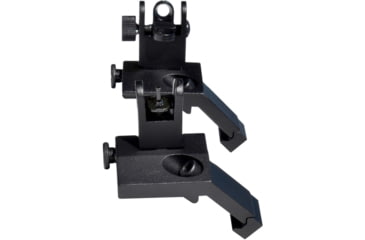 Image of Kexuan Rapid Transition 45 degree Offset Flip-Up Sights, Aluminum Front &amp; Rear Set, Black, MAFRS04