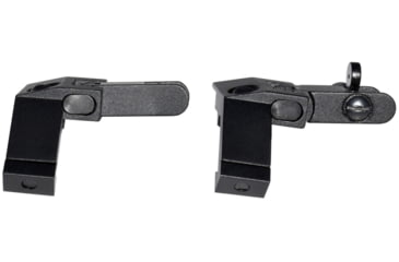 Image of Kexuan Rapid Transition 45 degree Offset Flip-Up Sights, Aluminum Front &amp; Rear Set, Black, MAFRS04