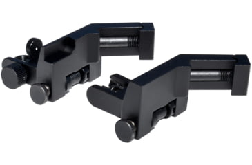 Image of Kexuan Rapid Transition 45 degree Offset Flip-Up Sights, Aluminum Front &amp; Rear Set, Black, MAFRS04