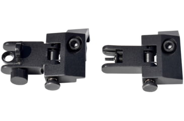 Image of Kexuan Rapid Transition 45 degree Offset Flip-Up Sights, Aluminum Front &amp; Rear Set, Black, MAFRS04