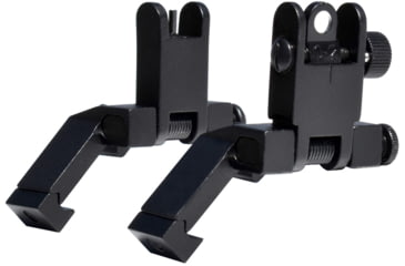 Image of Kexuan Rapid Transition 45 degree Offset Flip-Up Sights, Aluminum Front &amp; Rear Set, Black, MAFRS04