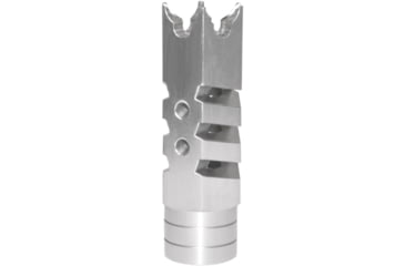Image of Kexuan 1/2x28 Tactical Competition Grade Muzzle Brake for AR-15, Steel, Silver, MZ-05-01-SS