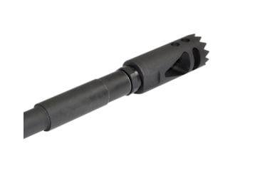 Image of Kexuan Steel Competition Grade Muzzle Brake Recoil Compensator for AR-15 .223, 1/2inx28 thread, Gunmetal Black, MZ-09-01-B