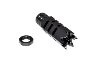 Image of Kexuan Tactical 5/8inx24 Competition Grade Muzzle Brake for AR-15, Steel with Black Phosphate Finish, MZ-05-02-B