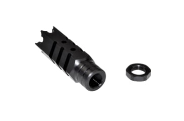 Image of Kexuan Tactical 5/8inx24 Competition Grade Muzzle Brake for AR-15, Steel with Black Phosphate Finish, MZ-05-02-B