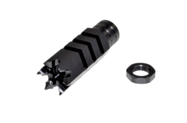 Image of Kexuan Tactical 5/8inx24 Competition Grade Muzzle Brake for AR-15, Steel with Black Phosphate Finish, MZ-05-02-B
