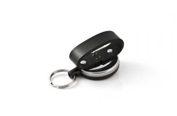 Image of Key-Bak 481B-LK Retractable Reel w/ 48in Kevlar Cord, 2.25in Leather Belt Loop,8oz Retraction, Split Ring 0481-819
