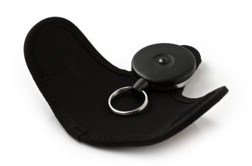 Image of Key-Bak 481BPN-HDK Retractable Reel w/ 48in Kevlar Cord, Ballistic Nylon Silencer w/ 2.25in Belt Loop,8oz Retraction, Split Ring 0481-831