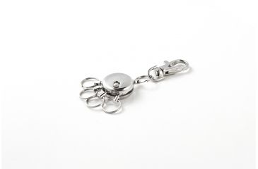 Image of Key-Bak 8803 Key Spider Key Accessory w/ 4 Split Rings, Trigger Attachment, Chrome Finish 0308-803