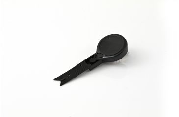 Image of Key-Bak Mini-Bak ID Twist-Free Retractable Reel w/ 36in Nylon Cord, Swivel Bulldog Clip, Twist-Free ID Strap, Black 0067-013