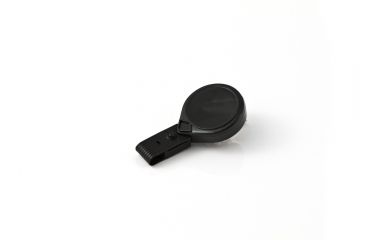 Image of Key-Bak Mini-Bak ID Twist-Free Retractable Reel w/ 36in Nylon Cord, Swivel Bulldog Clip, Twist-Free ID Strap, Black 0067-013