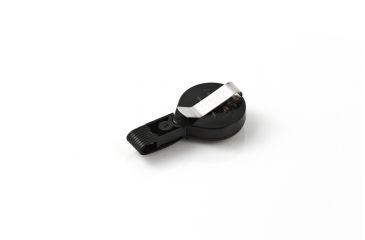 Image of Key-Bak Mini-Bak ID Twist-Free Retractable Reel w/ 36in Nylon Cord, Steel Belt Clip, Twist-Free ID Strap, Black 0057-015