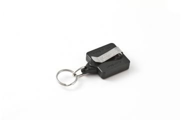 Image of Key-Bak Mini-Bak Square Retractable Reel w/ 36in Nylon Cord, Steel Belt Clip, Split Ring, Gray 0051-S05