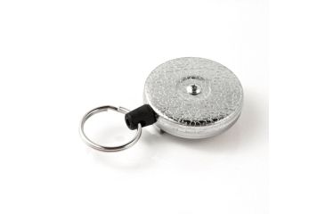 Image of Key-Bak Original Retractable Key Reel, Xtreme Duty, 28in, w/Standard Loop, Textured Chrome 0483-603