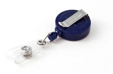 Image of Key-Bak Retract-A-Badge ID 5-Pack Retractable Reel w/ 36in Cord, Belt Clip, Vinyl ID Strap, Blue 0200-235