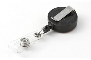 Image of Key-Bak Retract-A-Badge ID 5-Pack Retractable Reel w/ 36in Cord, Belt Clip, Vinyl ID Strap, Gray 0200-234