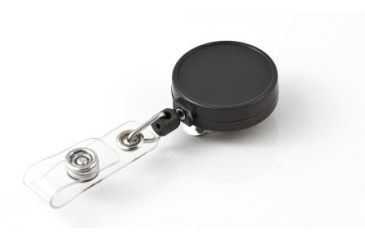 Image of Key-Bak Retract-A-Badge ID 5-Pack Retractable Reel w/ 36in Cord, Belt Clip, Vinyl ID Strap, Gray 0200-234