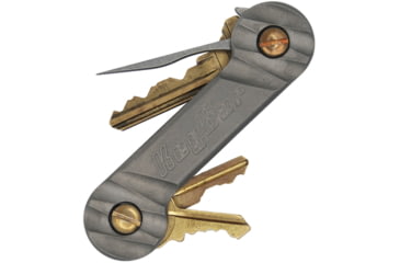 Image of KeyBar KeyBar Carved Titanium, 3.5 overall, Carved handle, TKB-HLFCRVD-PLN
