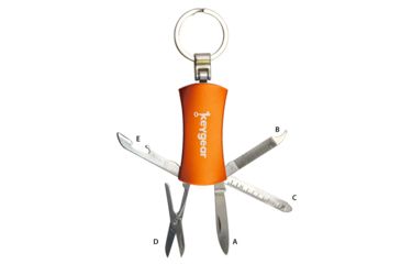 Image of KeyGear 5-in-1 Multi-Tool,Orange 50-KEY0070-08