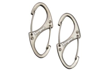 Image of KeyGear Dual Carabiner 1.0,2-Pack,Silver 50-KEY0107-02