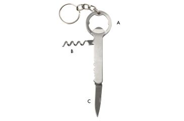 Image of KeyGear Key Shaped Multi-Tool,Silver 50-KEY0044-02