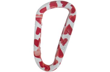 Image of KeyGear Snappy Carabiner, Hearts 50-KEY0468, White/Red 50-KEY0468