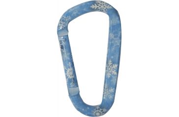 Image of KeyGear Snappy Carabiner, Snow Flakes 50-KEY0482, Lt. Blue 50-KEY0482