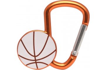 Image of KeyGear Sporty Carabiner, Basketball, 50-KEY0233-08, Orange 50-KEY0233-08