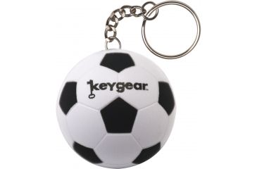 Image of KeyGear Stress Ball, Soccer 50-KEY0451, Black/White 50-KEY0451