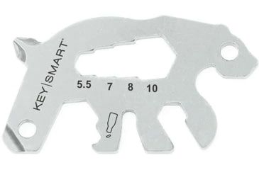 Image of KeySmart 4-Tools-in-1 Alltul Multitool, Bear, Stainless Steel, KS824-SS-BER