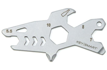 Image of KeySmart 4-Tools-in-1 Alltul Multitool, Shark, Stainless Steel, KS824-SS-SHK