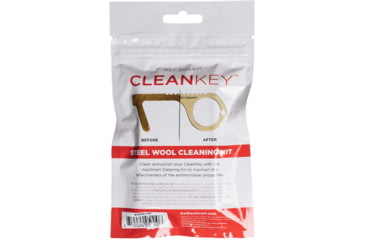 Image of KeySmart CleanKey CleanKit, Steel Wool Cleaning Kit for Brass Hand Tools, Grey, KS909-GRY