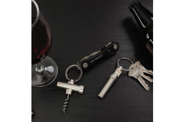 Image of KeySmart CorkSmart Keychain Wine &amp; Bottle Opener, Stainless, KS821-SS