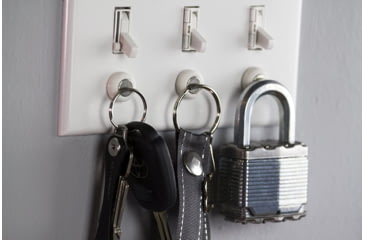 Image of KeySmart KeyCatch Mag Key Hanger, Set Of Three, Universal Magnet Holds Up To 3 Lbs, 3M Tape Peel And Stick Back, KS190-3PK