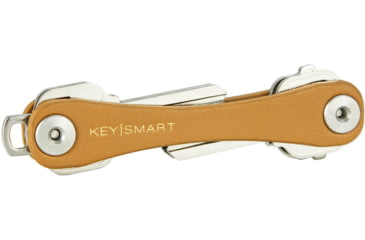 Image of KeySmart Leather Compact Key Holder, Tan, Compact, KS019-TAN-LEA