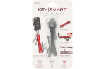 Image of KeySmart KeySmart Original Compact Key Holder, Titanium, KS019-TI