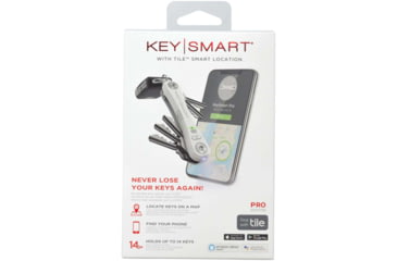 Image of KeySmart KeySmart Pro w/Tile Smart Location, White, KS411-WHT