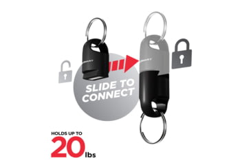 Image of KeySmart MagConnect Pro Locking Magnetic Quick Connect, Black, KS847-BLK