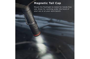 Image of KeySmart Nano Torch Twist Pivot Head Flashlight, 600 Lumens, Black, KS819-BLK