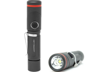 Image of KeySmart Nano Torch Twist Pivot Head Flashlight, Aluminum, Black, KS819-BLK