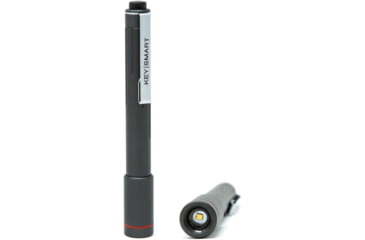 Image of KeySmart Nano Torch XL Compact Pen Light, Aluminum, Black, Extra Large, KS818-BLK
