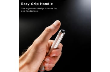 Image of KeySmart Nano Torch XL Compact Pen Light, 120 Lumens, Silver, KS818-SVR