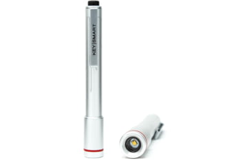 Image of KeySmart Nano Torch XL Compact Pen Light, Aluminum, Silver, Extra Large, KS818-SVR