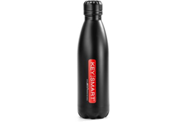 Image of KeySmart Artix Stainless Steel Water Bottle, Black, KS357-BLK